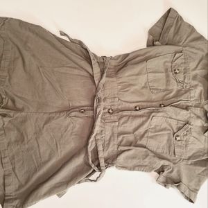 Divided H&M Romper 100% Cotton Size  6 Green